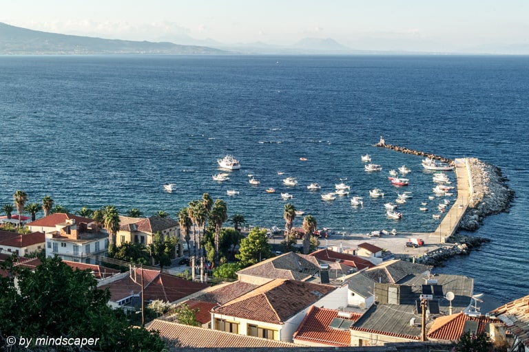 Koroni Harbour From Above - Koroni Skyline