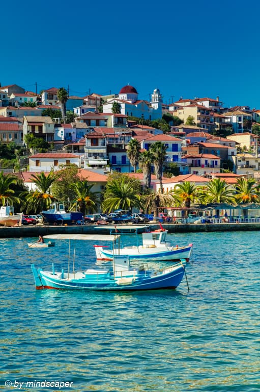 Koroni Front From Harbour - Koroni Skyline