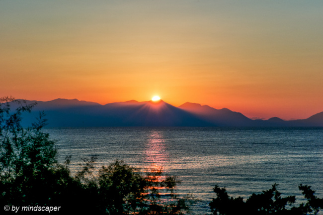 Sunrise over Mani