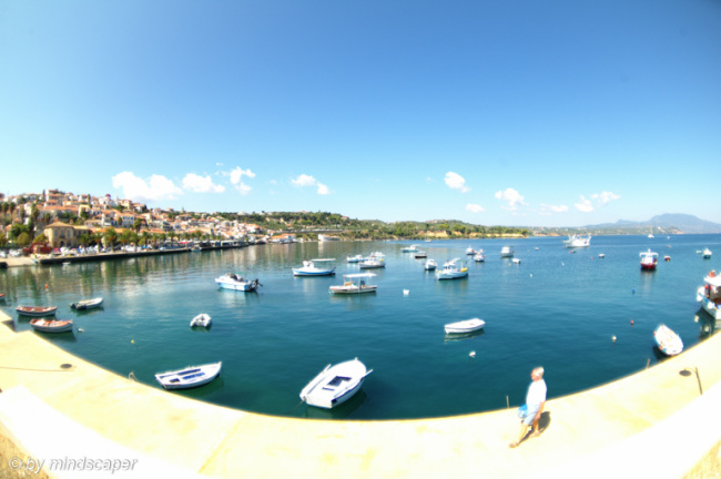 Koroni Skyline & Harbour - Fisheye