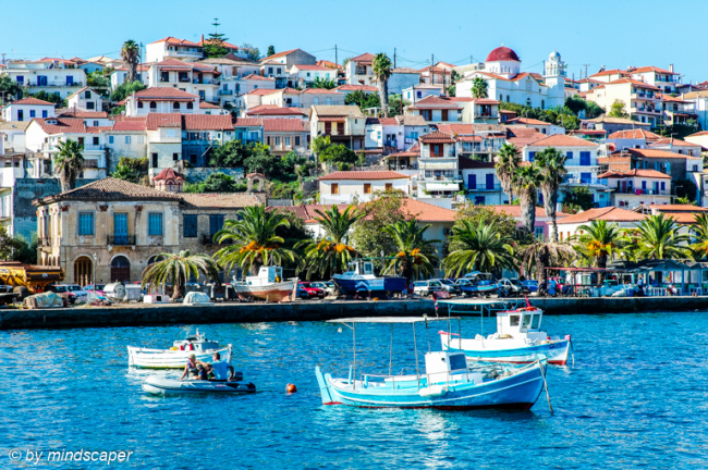 Koroni Skyline With Marina And Harbour - Spirit of Koroni